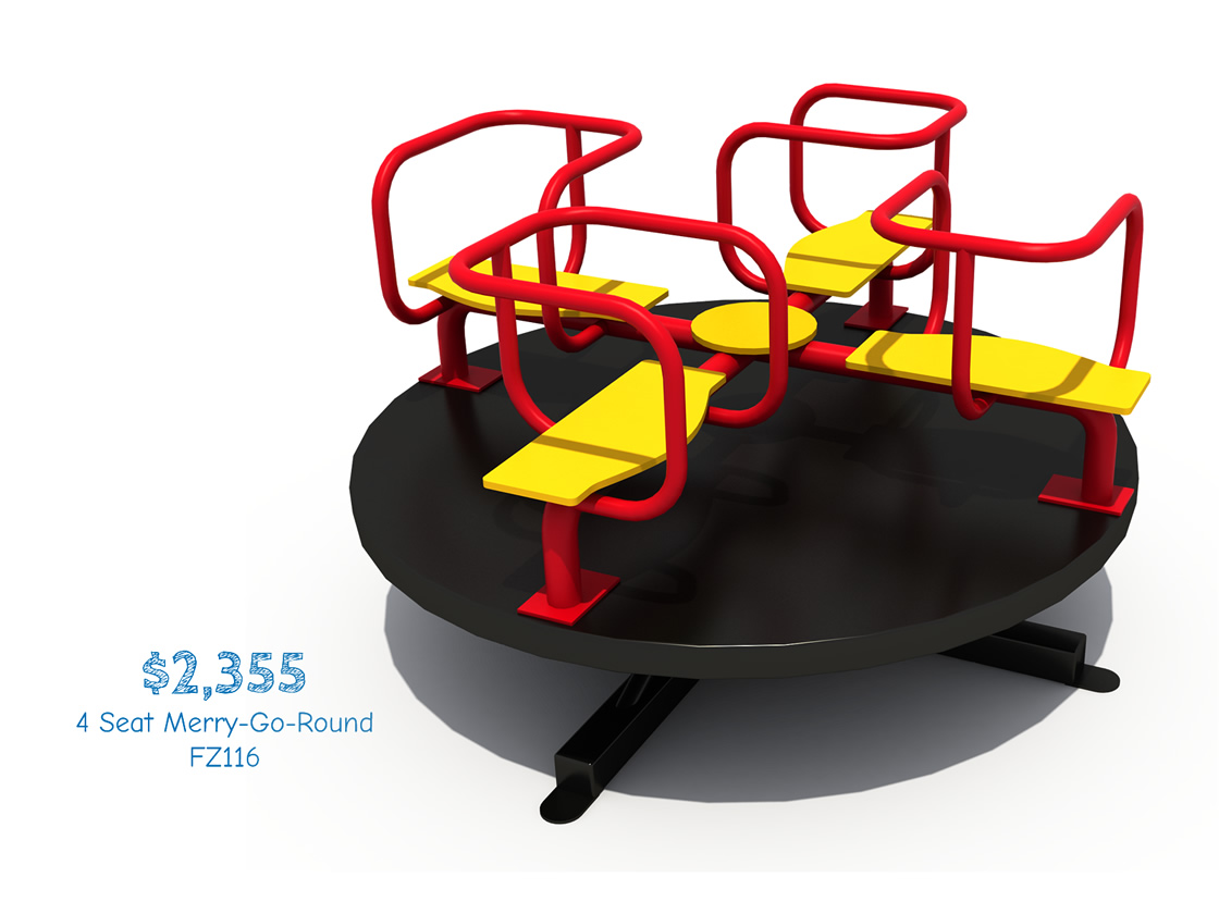 Kidz at Play - 4 Seat Merry-Go-Round FZ116: $2,355